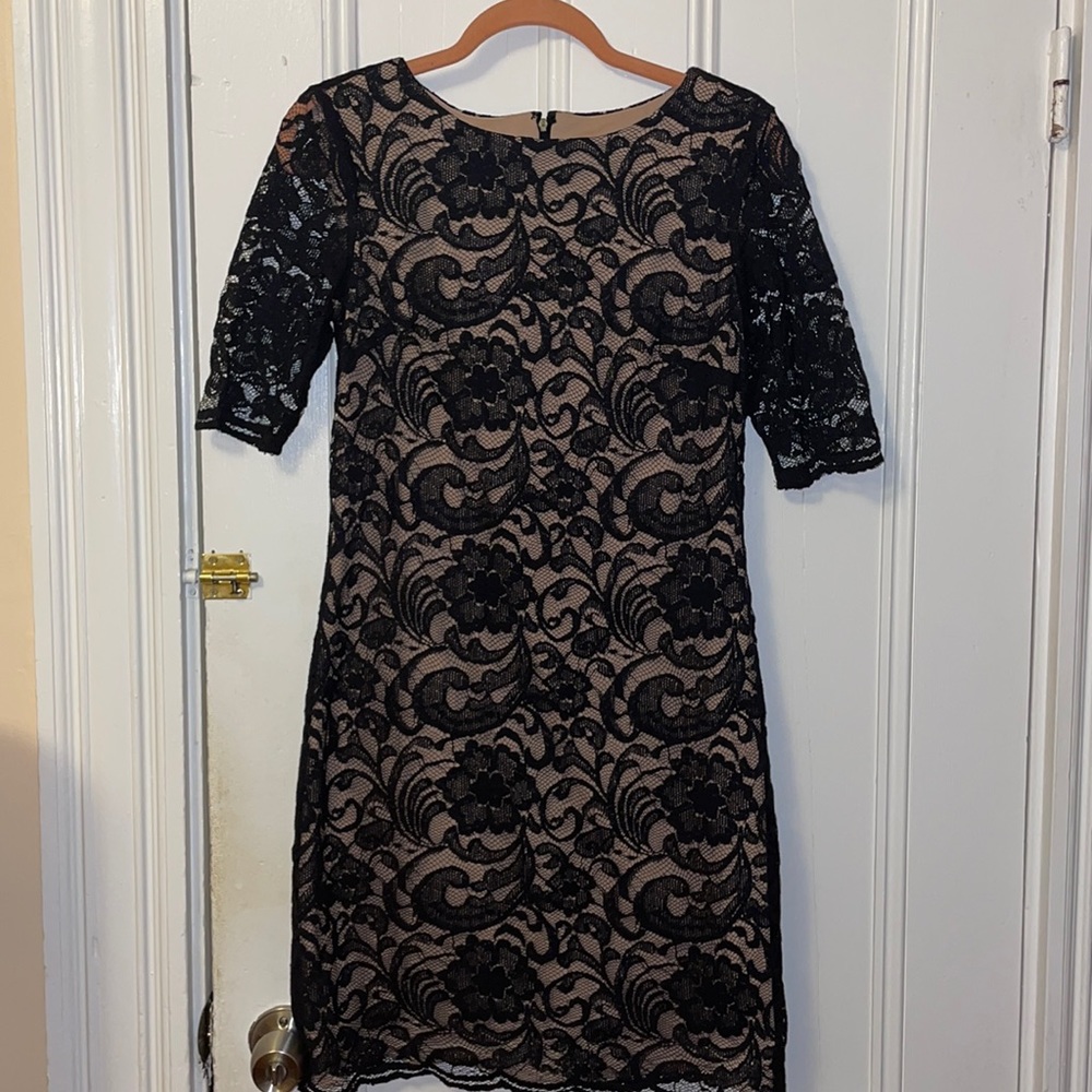 Black lace dress